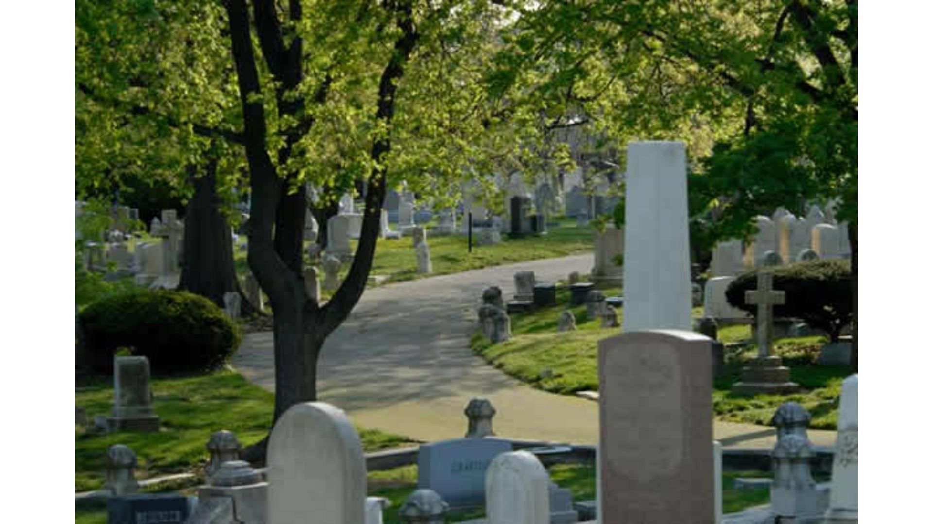 The cemetery where Stringer and Colvin meet (Image via Green Mount Cemetery)